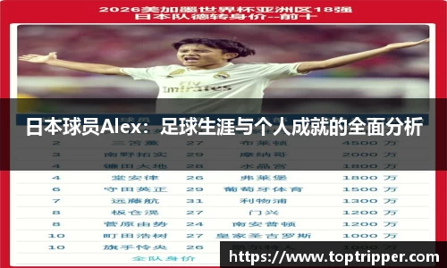 日本球员Alex：足球生涯与个人成就的全面分析